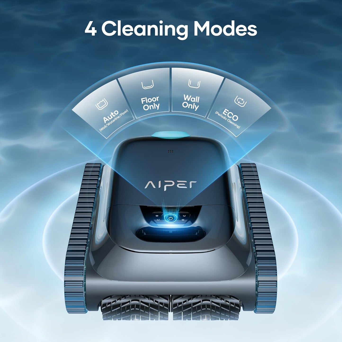 (2025 Upgrade) Scuba S1 Robotic Pool Cleaner, Wall & Waterline Cleaning, Double Filtration, Extended 180-Min Battery Life, Smart Navigation, App Support, OTA Upgrade