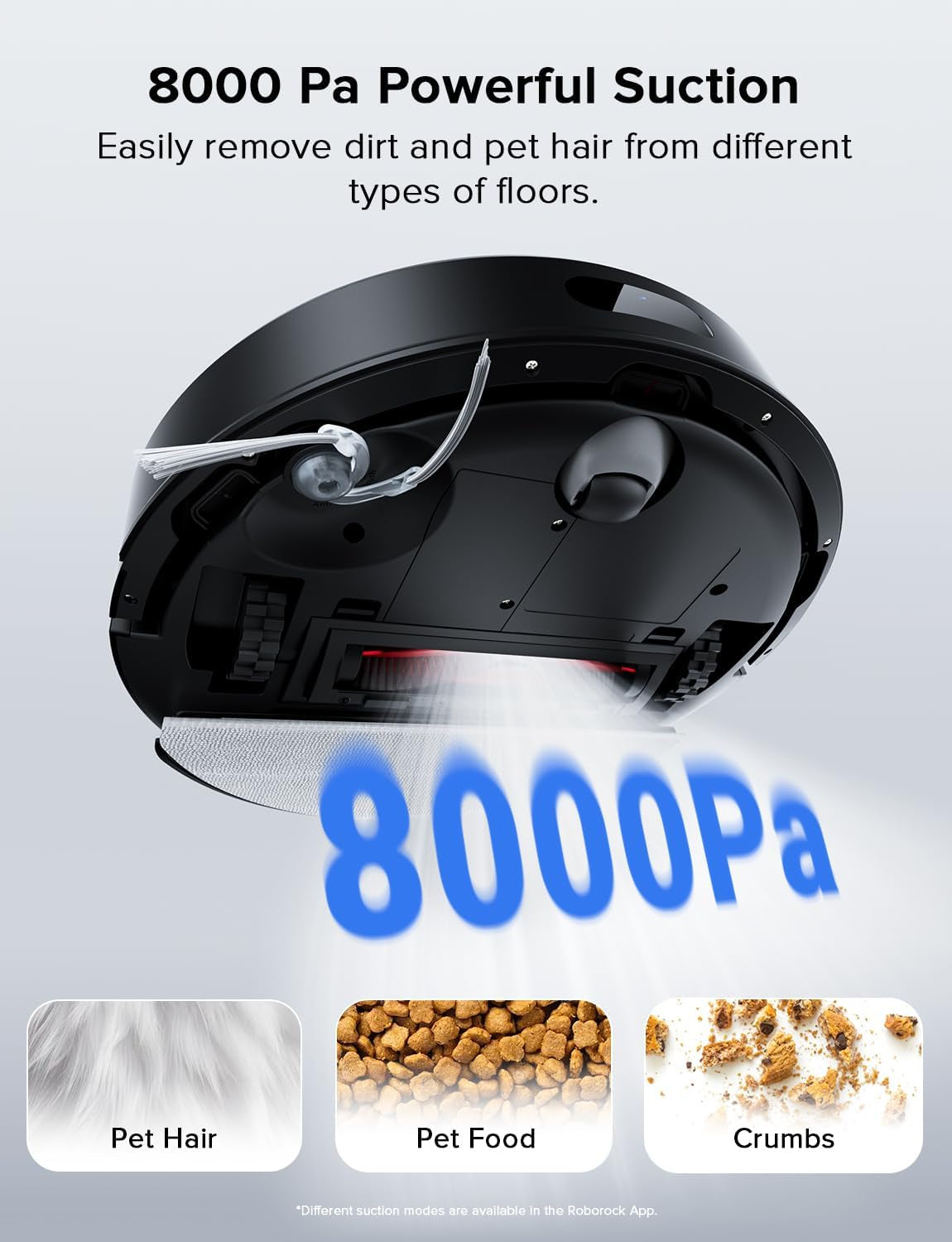 Q7 L5 Robot Vacuum and Mop Combo, 8,000Pa Suction, Upgraded from Q5 Pro, Dual Anti-Tangle System, Lidar Navigation, Multi-Level Mapping, Self-Charging Robotic Vacuum Cleaner, Black