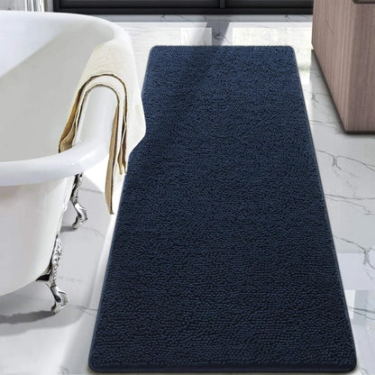 Luxury Soft Bathroom Non-Slip Rug Shaggy Bath Mat,24"X36",Gray
