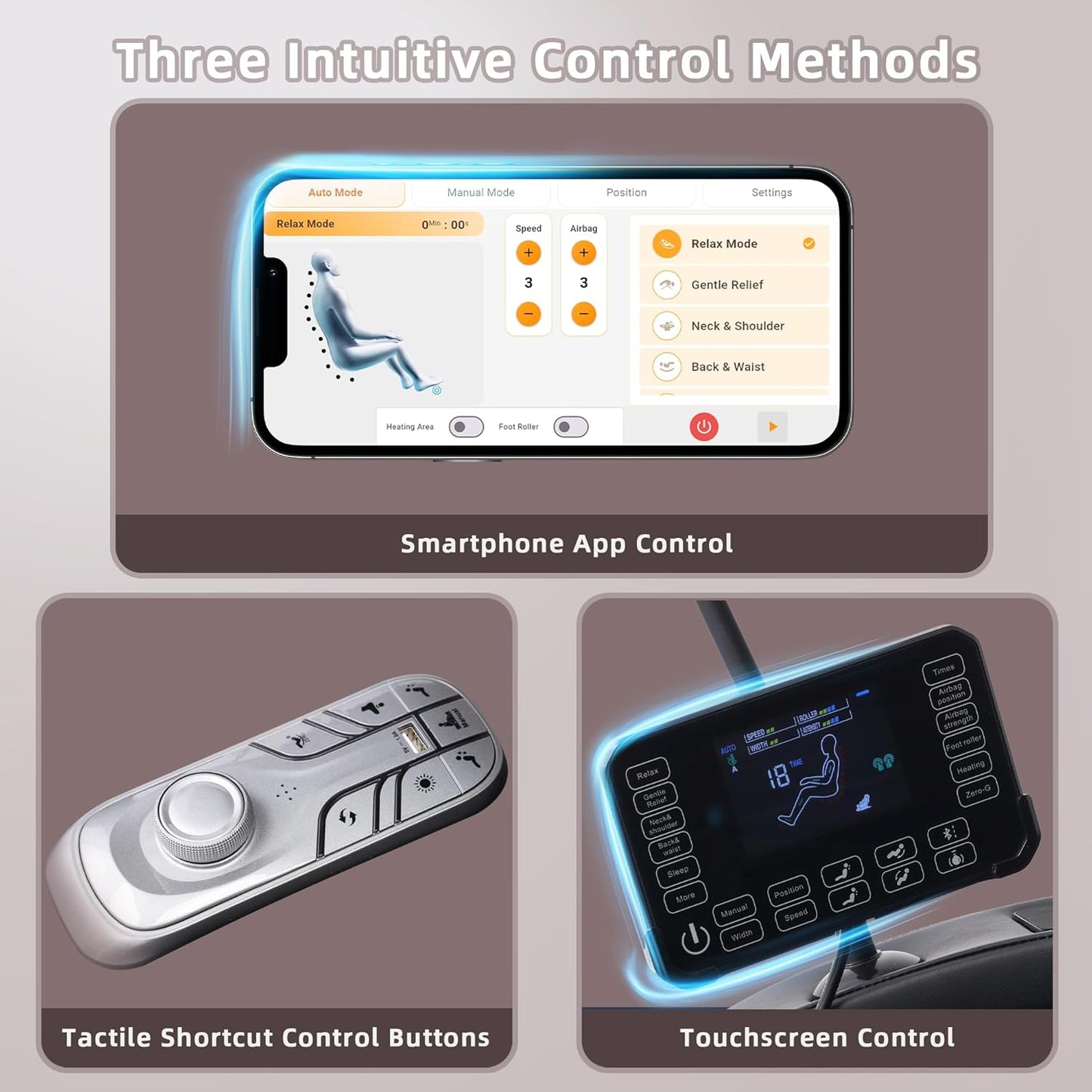 2026 A303C Massage Chair, Full Body Zero Gravity Recliner with SL Track, Body Scan, 12 Auto Modes, Lumbar Heat, Bluetooth App, Wireless Charge, and Foot Rollers for Home and Office (Black)