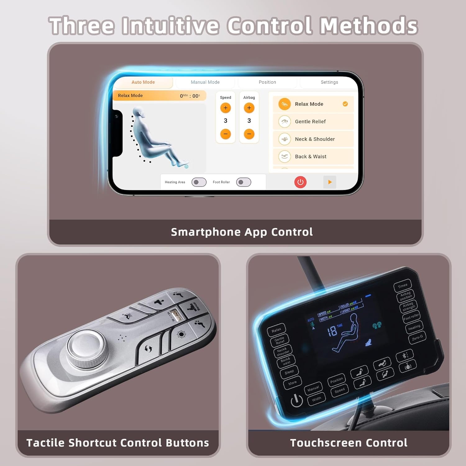 2026 A303C Massage Chair, Full Body Zero Gravity Recliner with SL Track, Body Scan, 12 Auto Modes, Lumbar Heat, Bluetooth App, Wireless Charge, and Foot Rollers for Home and Office (Black)