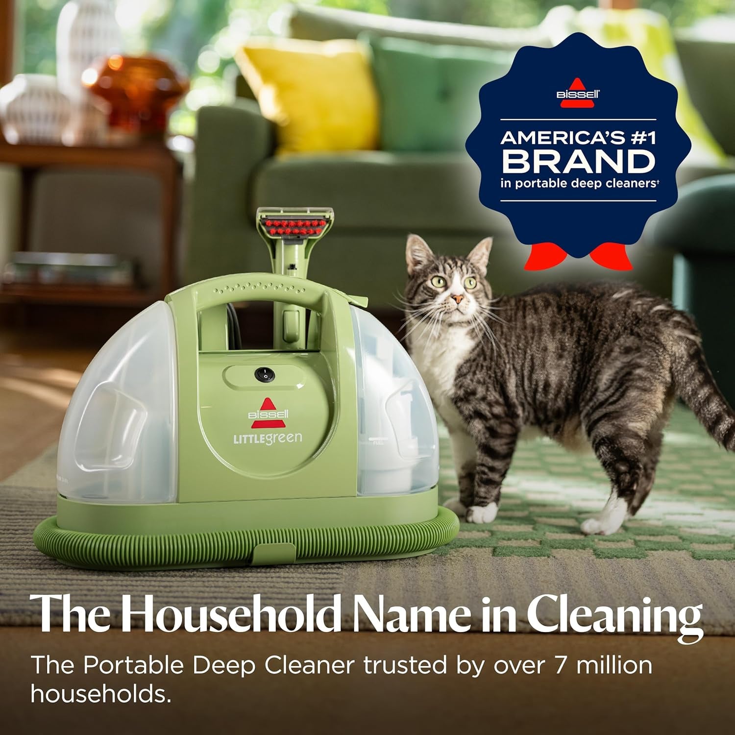 Little Green Multi-Purpose Portable Carpet and Upholstery Cleaner, Car and Auto Detailer, with Exclusive Specialty Tools, Green, 1400B