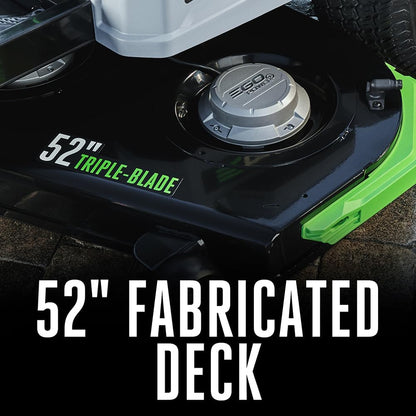 Electric Riding Lawn Mower, 52" Deck with Zero Turn Radius, Includes (6) 56V 12.0Ah Batteries and Charger - ZT5207L