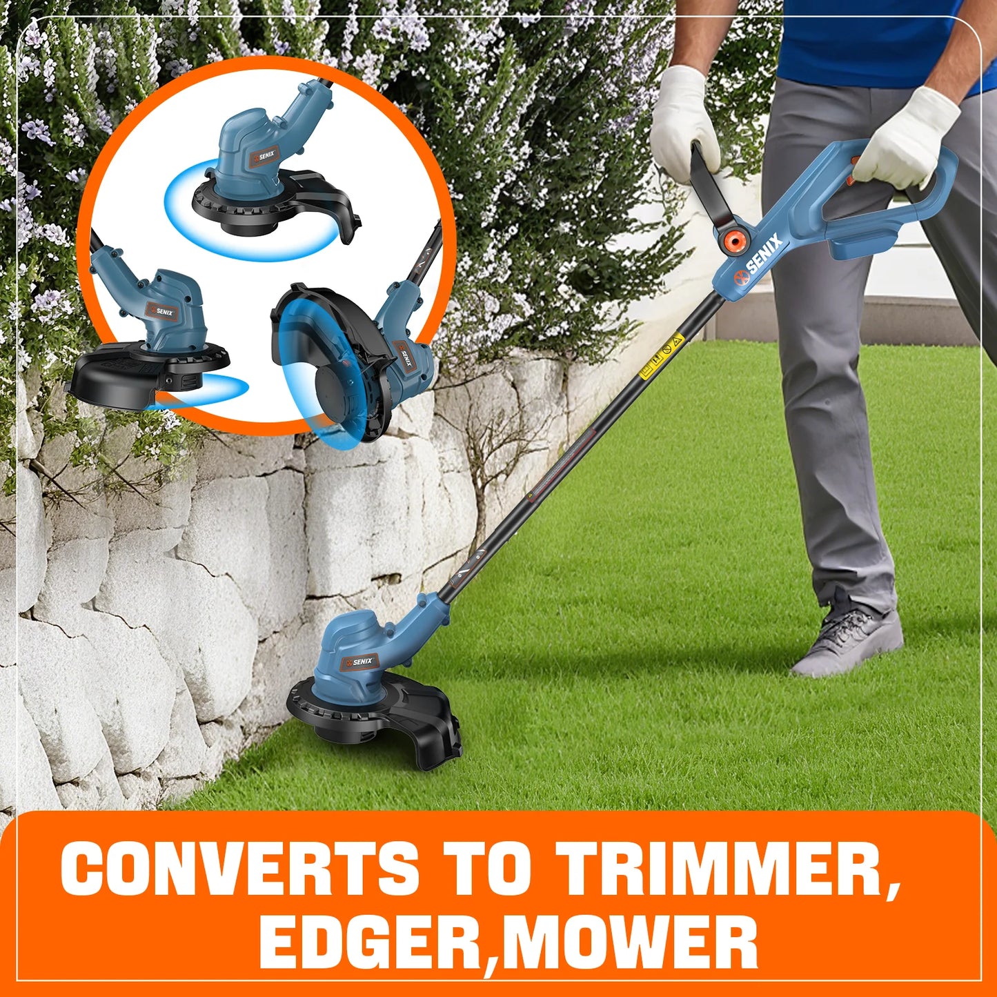 20V 2-Tool Cordless Combo Kit, 10-Inch String Trimmer & Variable Speed Leaf Blower (One 4.0Ah Battery and Charger Included) S2K2B1-03