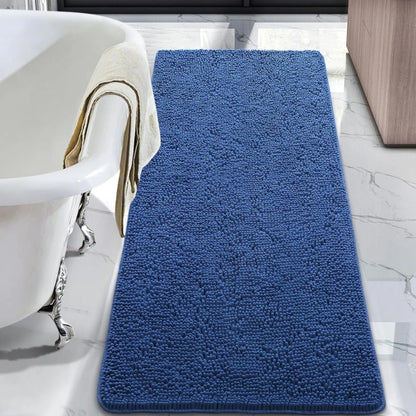 Luxury Soft Bathroom Non-Slip Rug Shaggy Bath Mat,24"X36",Gray
