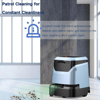 Smart Robot Vacuum Cleaner, Ai-Powered Washing Robot, Intelligent Automatic Cleaner with Mapping and Navigation, Perfect for Hardwood, Tile, Carpeted Floors, Factory, Kitchen