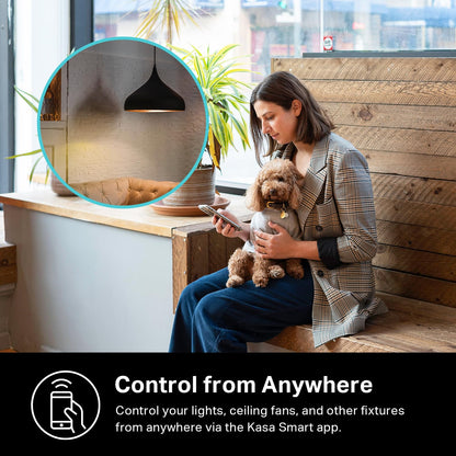 Light Switch HS200, Single Pole, Needs Neutral Wire, 2.4Ghz Wi-Fi Light Switch Works with Google Home, UL Certified, No Hub Required, White