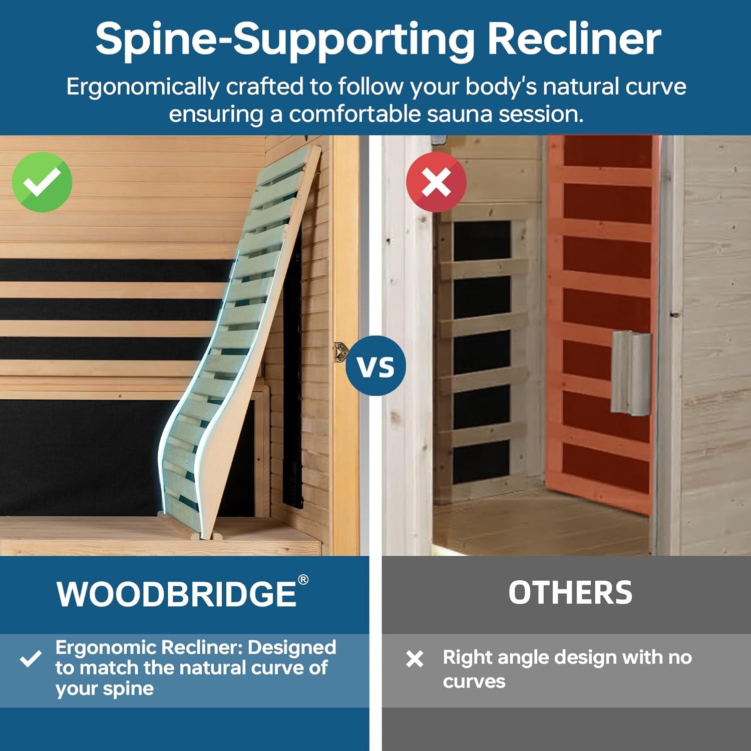 Infrared Home Sauna Room 1 Person Hemlock Wooden Indoor Sauna,7 Carbon 1560W/120V Heaters,With Led Color Therapy Light,Bluetooth Speaker,Tempered Glass,Touch-Tone Keypad and a Top Vent