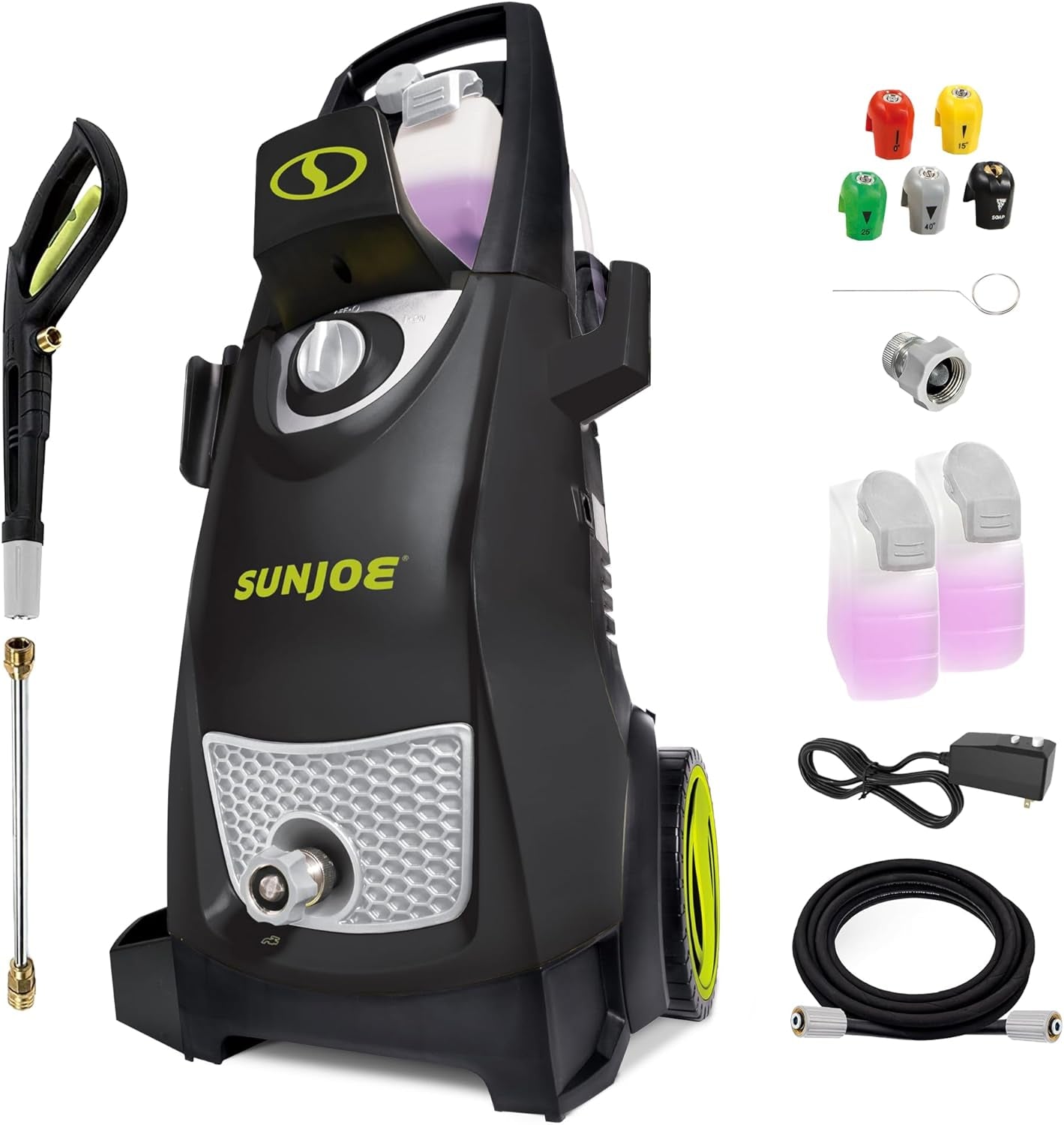 Electric Pressure Power Washer W/Dual Soap Tanks, 2030 PSI (PWMA Certified), 1.2 GPM, 13-Amp Motor - Heavy-Duty Cleaning Machine for Patios, Decks, & Sidewalks, SPX3000