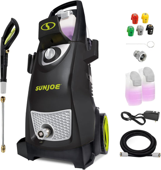 Electric Pressure Power Washer W/Dual Soap Tanks, 2030 PSI (PWMA Certified), 1.2 GPM, 13-Amp Motor - Heavy-Duty Cleaning Machine for Patios, Decks, & Sidewalks, SPX3000