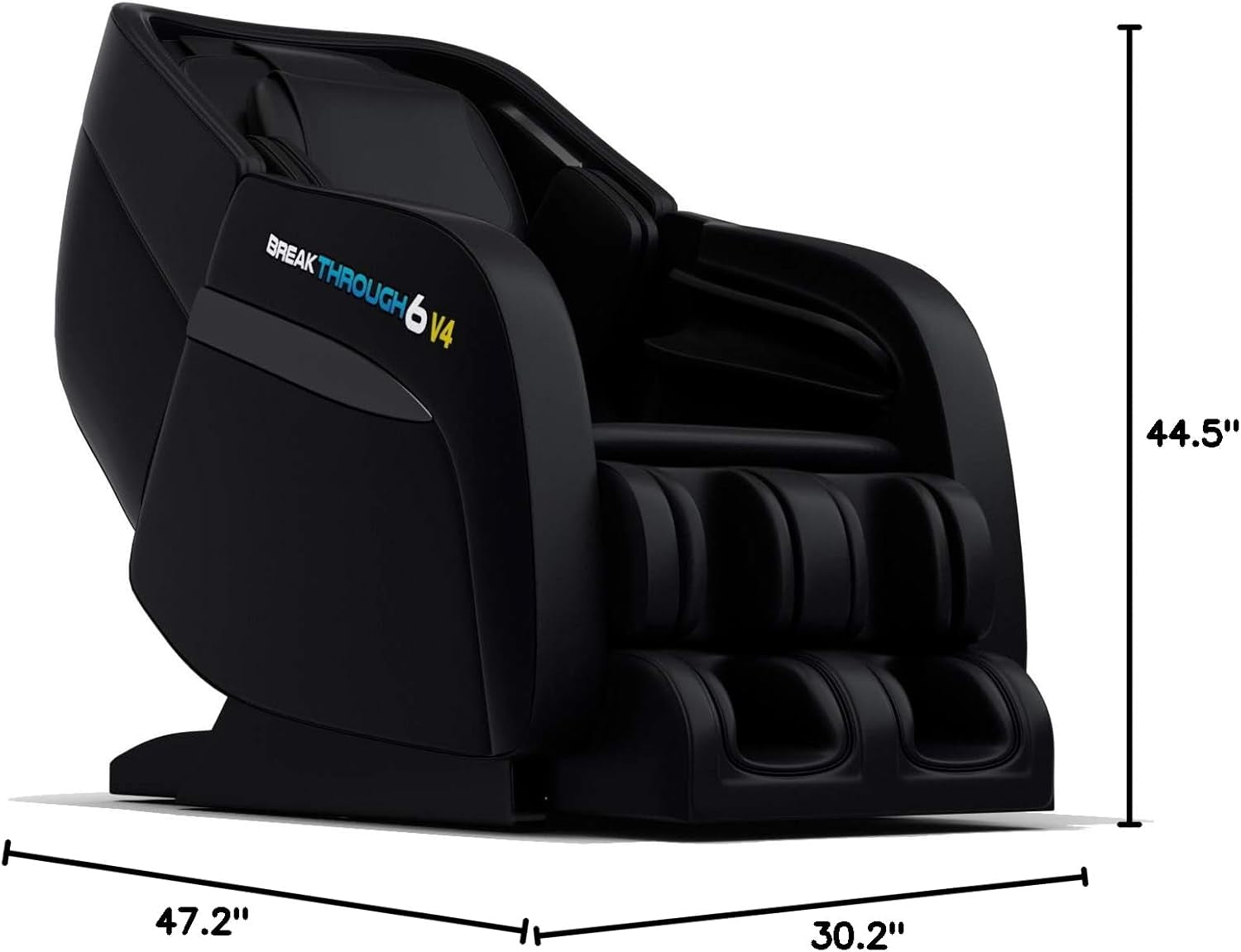 6 V4 Recliner 3D Massage Chair | Zero Gravity with Heating | Deep Tissue Shiatsu Full Body Massager | Yoga Stretch | Pain Relief | Full Foot Massager | Perfect Luxury Gift (Black)