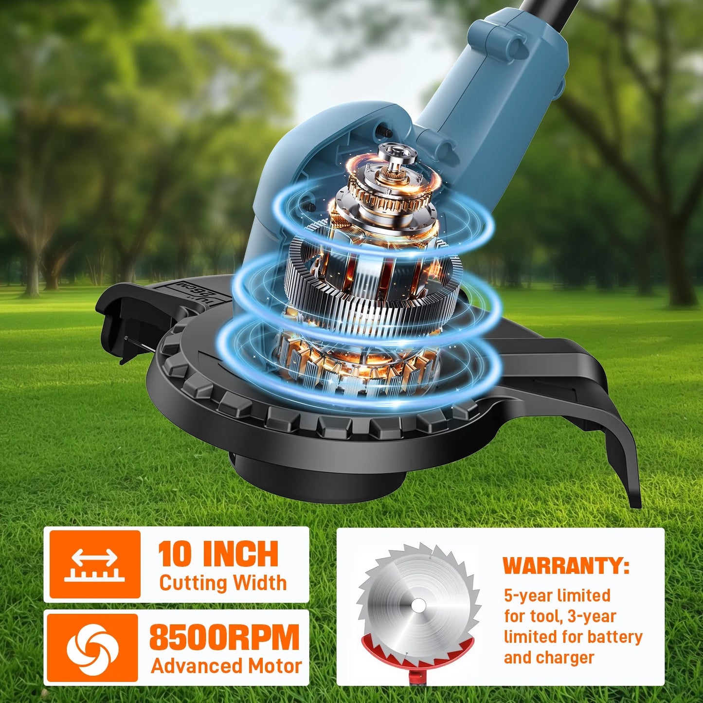 20V 2-Tool Cordless Combo Kit, 10-Inch String Trimmer & Variable Speed Leaf Blower (One 4.0Ah Battery and Charger Included) S2K2B1-03