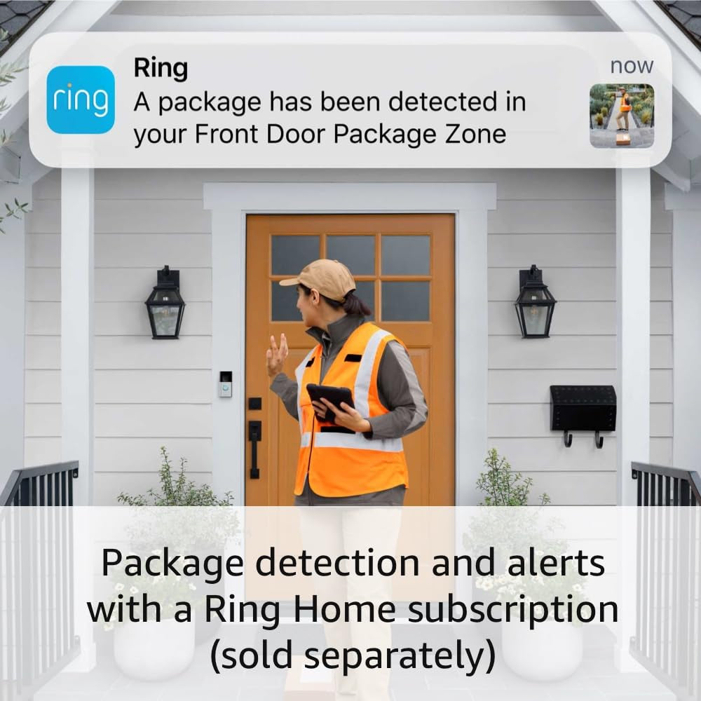 Battery Doorbell | Home or Business Security with Head-To-Toe Video, Live View with Two-Way Talk, and Motion Detection & Alerts (Newest Model), Venetian Bronze