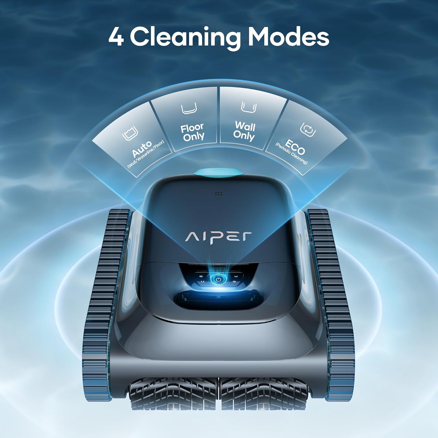 (2025 Upgrade)  Scuba S1 Robotic Pool Cleaner, Wall & Waterline Cleaning, Double Filtration, Extended 180-Min Battery Life, Smart Navigation, App Support, OTA Upgrade