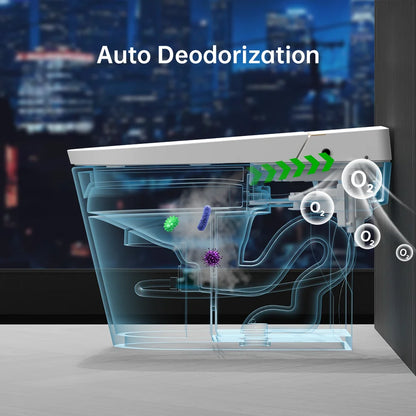 Smart Bidet Toilet, Auto Open/Close Lid, One-Piece Toilet Bidet Thankless, LED Display Elongated Toilet G20