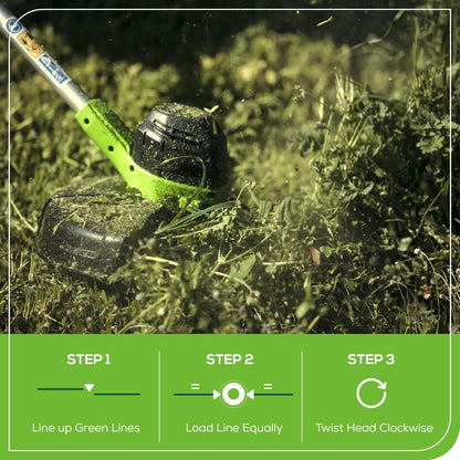 40V Lawn Care Combo Kit, Trimmer & Blower for Edging & Leaf Cleanup, 2.0Ah Battery & Charger (Gas-Free Yard Duo)