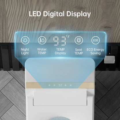 Smart Bidet Toilet, Auto Open/Close Lid, One-Piece Toilet Bidet Thankless, LED Display Elongated Toilet G20