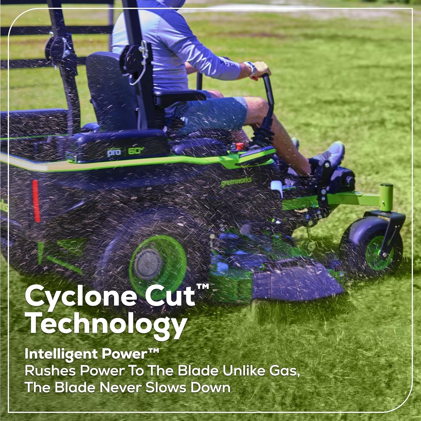 60V 60" Zero Turn, (2) 20.0Ah + (4) 10.0Ah Batteries + Wall Charger