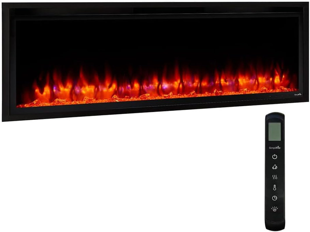 50-Inch Allusion Platinum Linear Electric Fireplace (SF-ALLP50-BK)