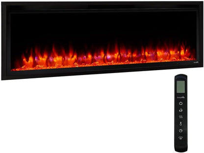 50-Inch Allusion Platinum Linear Electric Fireplace (SF-ALLP50-BK)