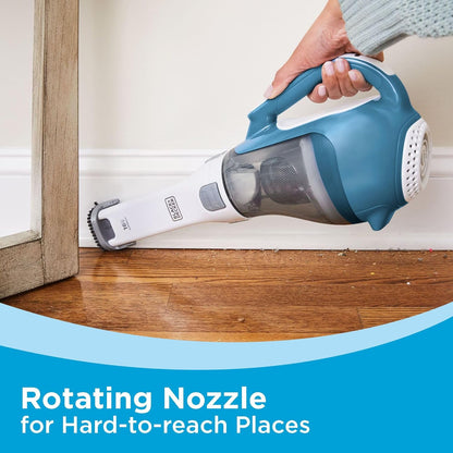 Dustbuster Advancedclean Handheld Vacuum Cordless, Compact Home and Car Vacuum with Crevice Tool ,Rotating Nozzle and Charging Station, Large Dust Bowl (CHV1410L)