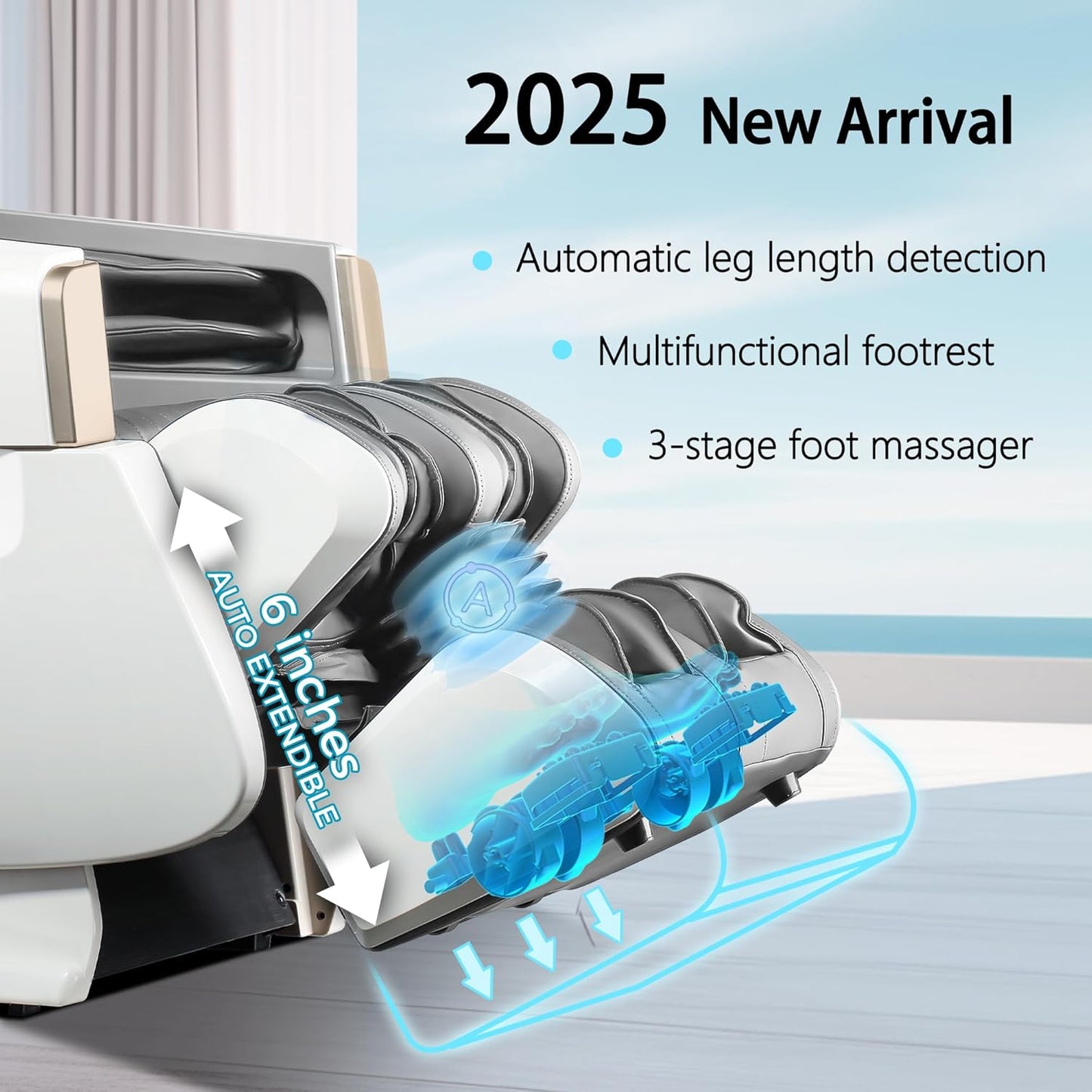 R8606 Massage Chair Full Body with APP Control,Sl Track Zero Gravity Massage Chairs with Leg Auto Extension,12 Modes,Heating,Shiatsu,Sleep Mode,Foot Roller,Ai Voice,Pet-Scratch Resistant Shell