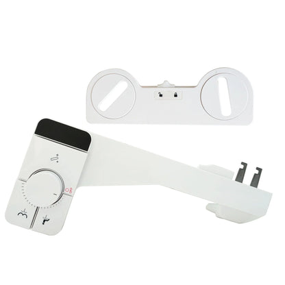 Bidet Attachment for Toilet, Self Cleaning Dual Nozzles, Adjustable Water Pressure, Frontal & Rear Wash, Non-Electric Fresh Water Bidet Toilet Seat Attachment B017