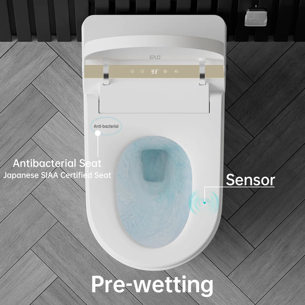Smart Bidet Toilet, Auto Open/Close Lid, One-Piece Toilet Bidet Thankless, LED Display Elongated Toilet G20