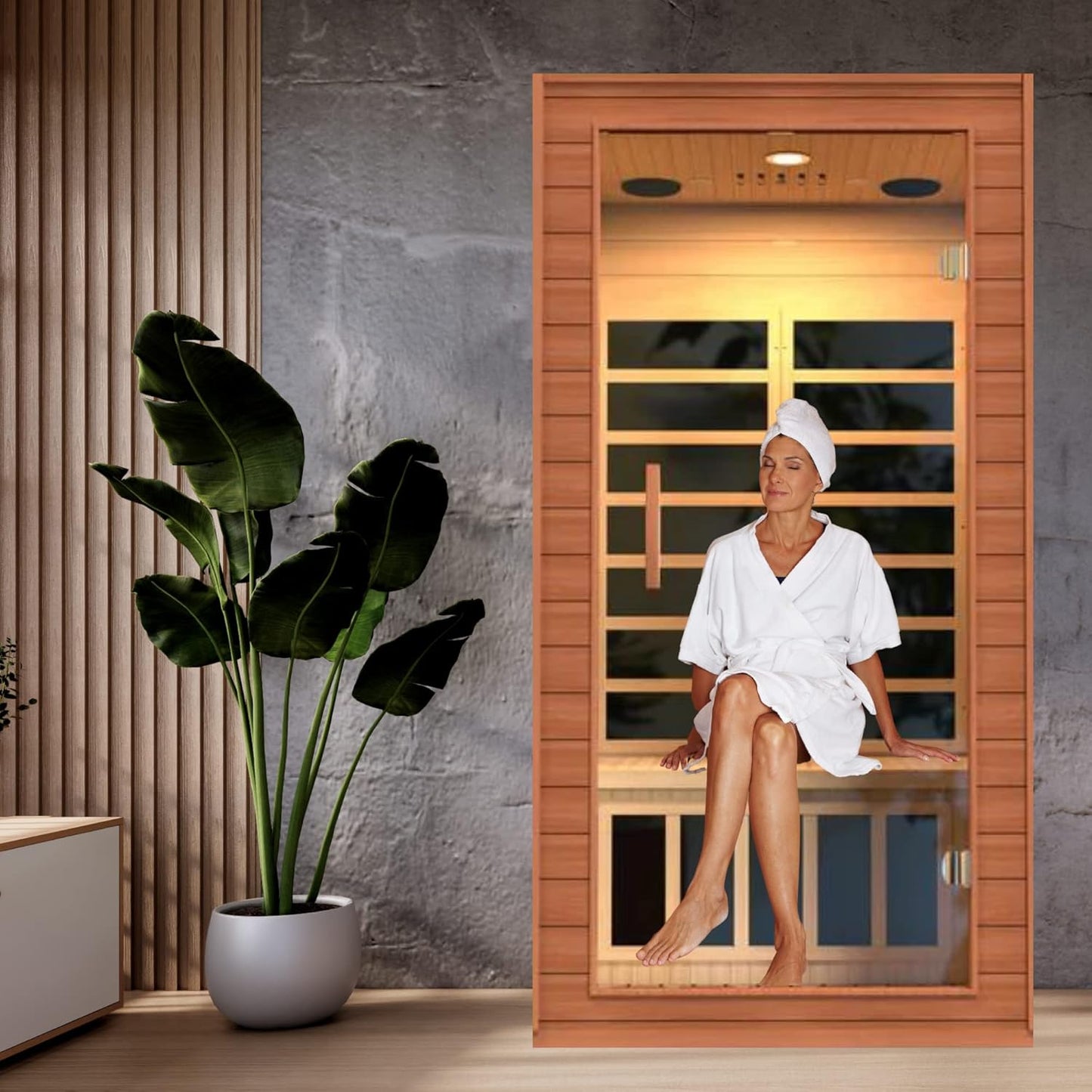 Dynamic Avila DYN-6103-01 Elite Ultra Low EMF (Under 3 MG) FAR Infrared Sauna - Curb Side Delivery