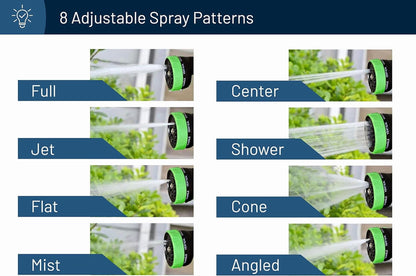 100FT Expandable Garden Hose with 8-Pattern Spray Nozzle – Durable, Flexible, Multipurpose (Black)