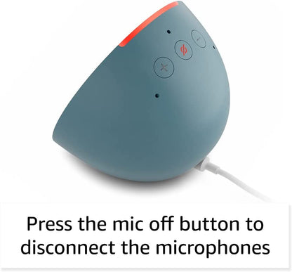 Echo Pop (Newest Model), Our Smallest Speaker with Alexa+ Early Access, Fits in Any Room, Glacier White