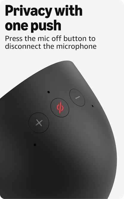 Echo Spot (Newest Model), Great for Nightstands, Offices and Kitchens, Smart Alarm Clock with Alexa+ Early Access, Black