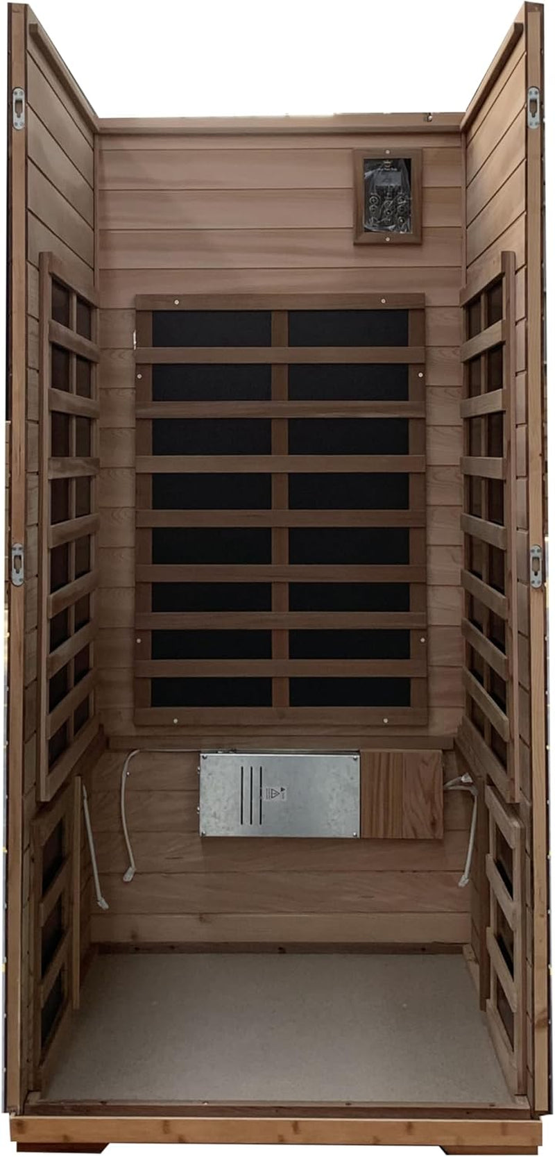 Red Single Outdoor Sauna Outdoor Indoor Wooden Sauna Room