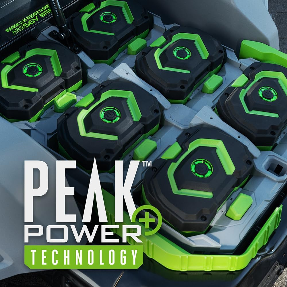 Electric Riding Lawn Mower, 52" Deck with Zero Turn Radius, Includes (6) 56V 12.0Ah Batteries and Charger - ZT5207L