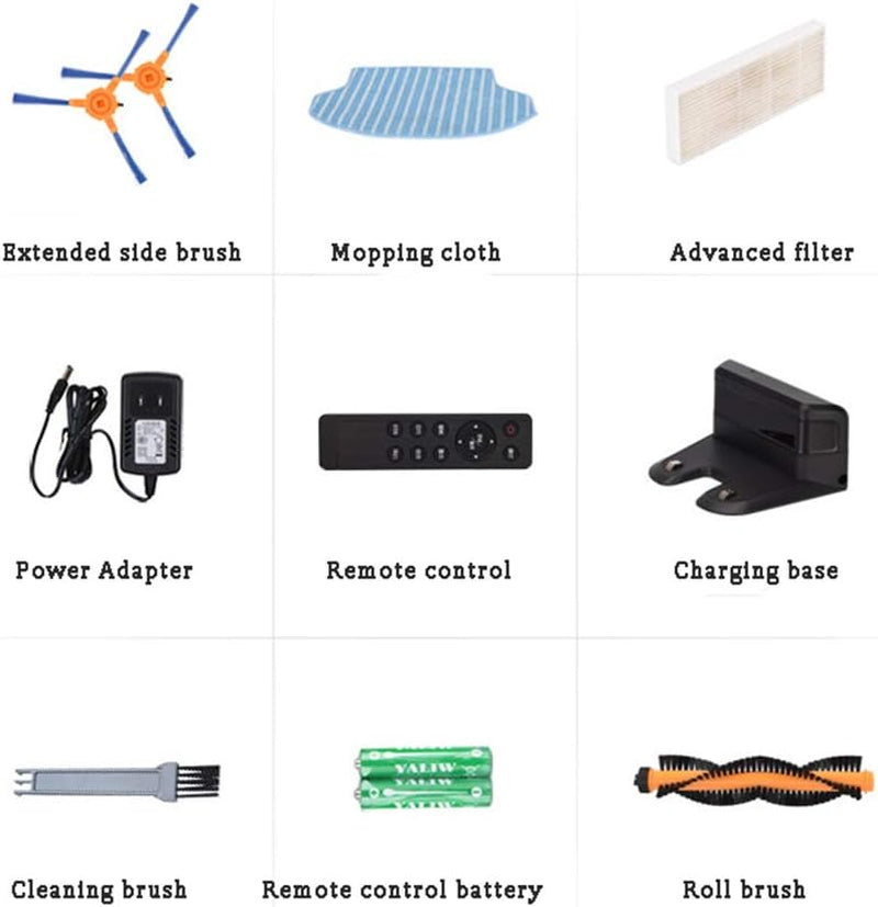 Robot Vacuum Cleaner High Suction, Self-Charging Robotic Vacuum Cleaner, App Connect, Auto Sweeper with Drop Sensor, for Pet Hair, Carpet and Hard Floors