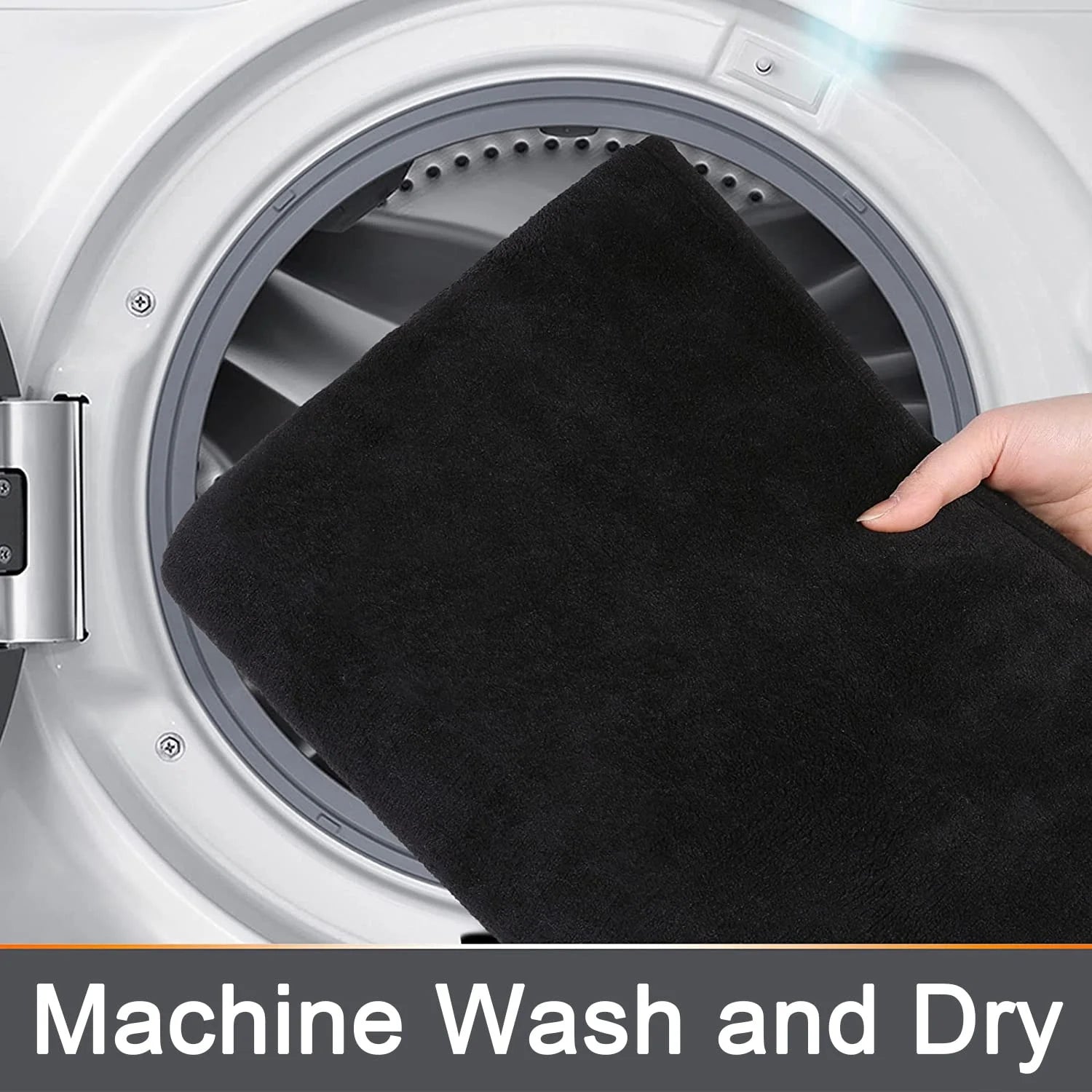 Memory Foam Bathroom Rugs, Absorbent Non-Slip Bath Mat for Bathroom, Soft Washable Bath Rug, 16"×24", Black