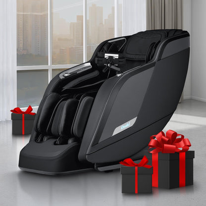 Vibe 4D L 4D Massage Mechanism L Automatic Body Scan L Deep Calf-Kneading L Space-Saving Technology L 3-Stage Zero Gravity L 32-Cell Full Body Air Massage (Black)