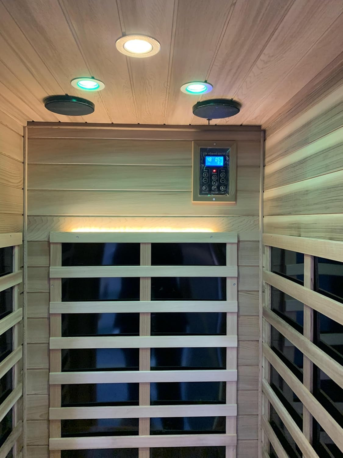 Red Single Outdoor Sauna Outdoor Indoor Wooden Sauna Room