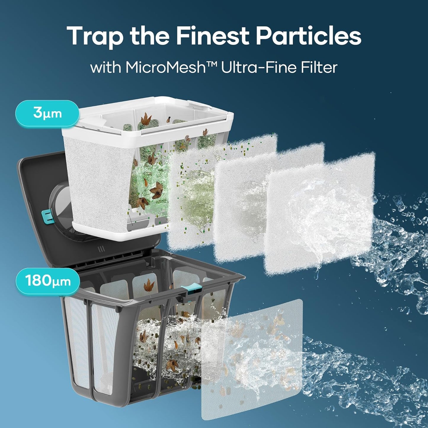 (2025 Upgrade)  Scuba S1 Robotic Pool Cleaner, Wall & Waterline Cleaning, Double Filtration, Extended 180-Min Battery Life, Smart Navigation, App Support, OTA Upgrade