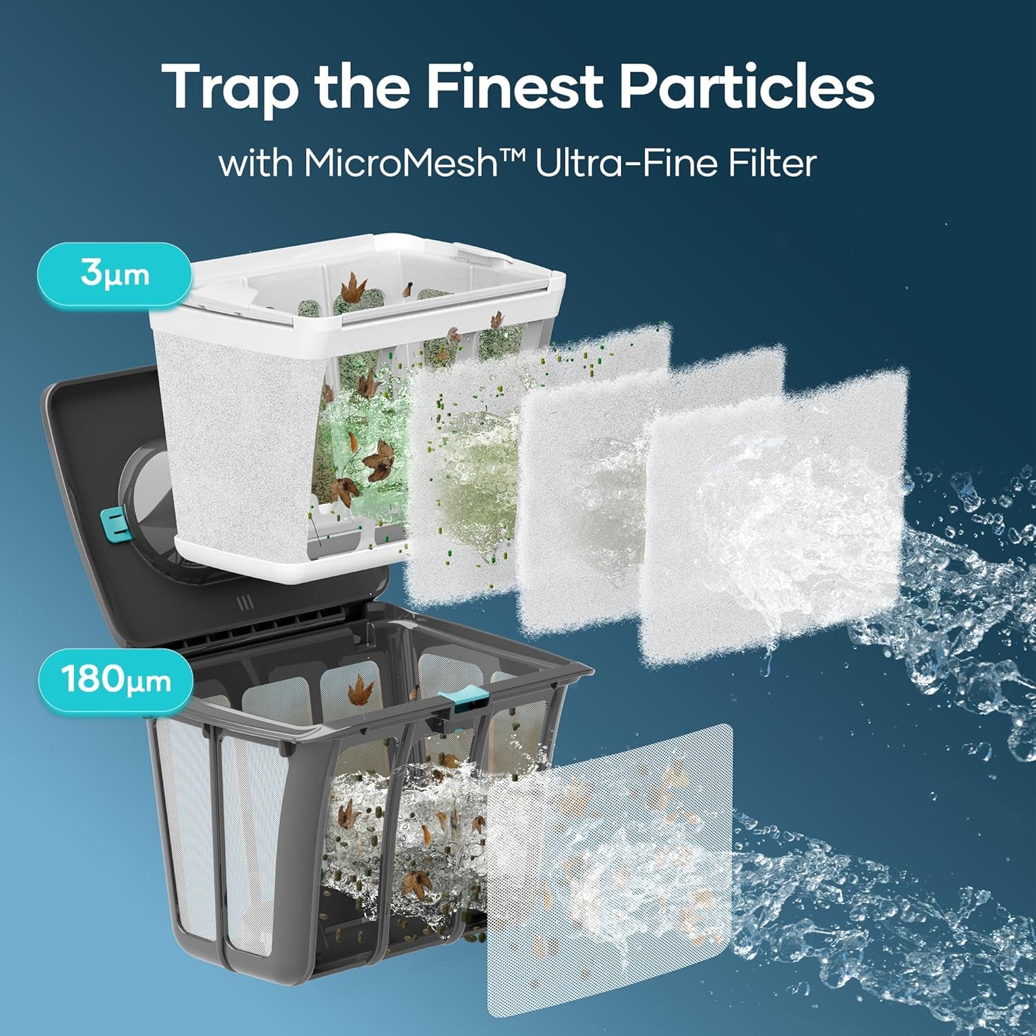 (2025 Upgrade)  Scuba S1 Robotic Pool Cleaner, Wall & Waterline Cleaning, Double Filtration, Extended 180-Min Battery Life, Smart Navigation, App Support, OTA Upgrade