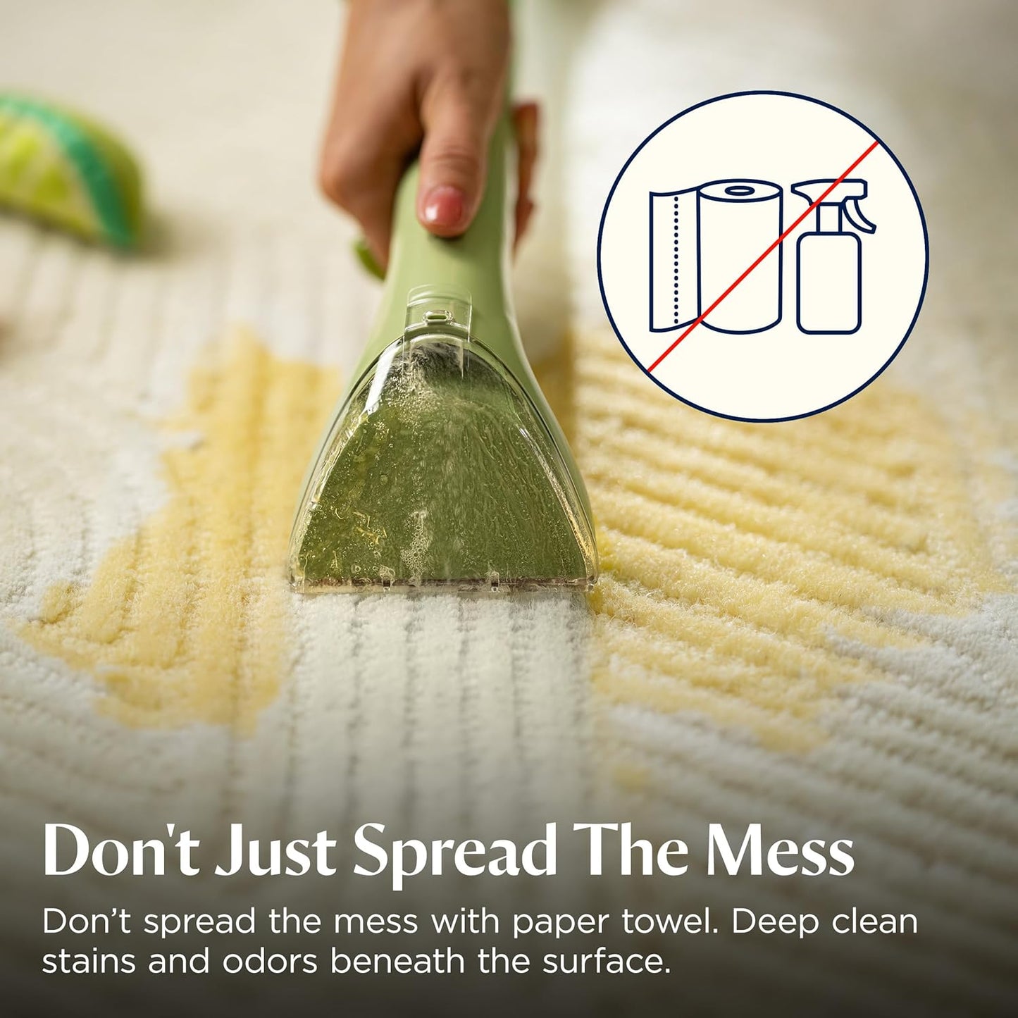 Little Green Multi-Purpose Portable Carpet and Upholstery Cleaner, Car and Auto Detailer, with Exclusive Specialty Tools, Green, 1400B