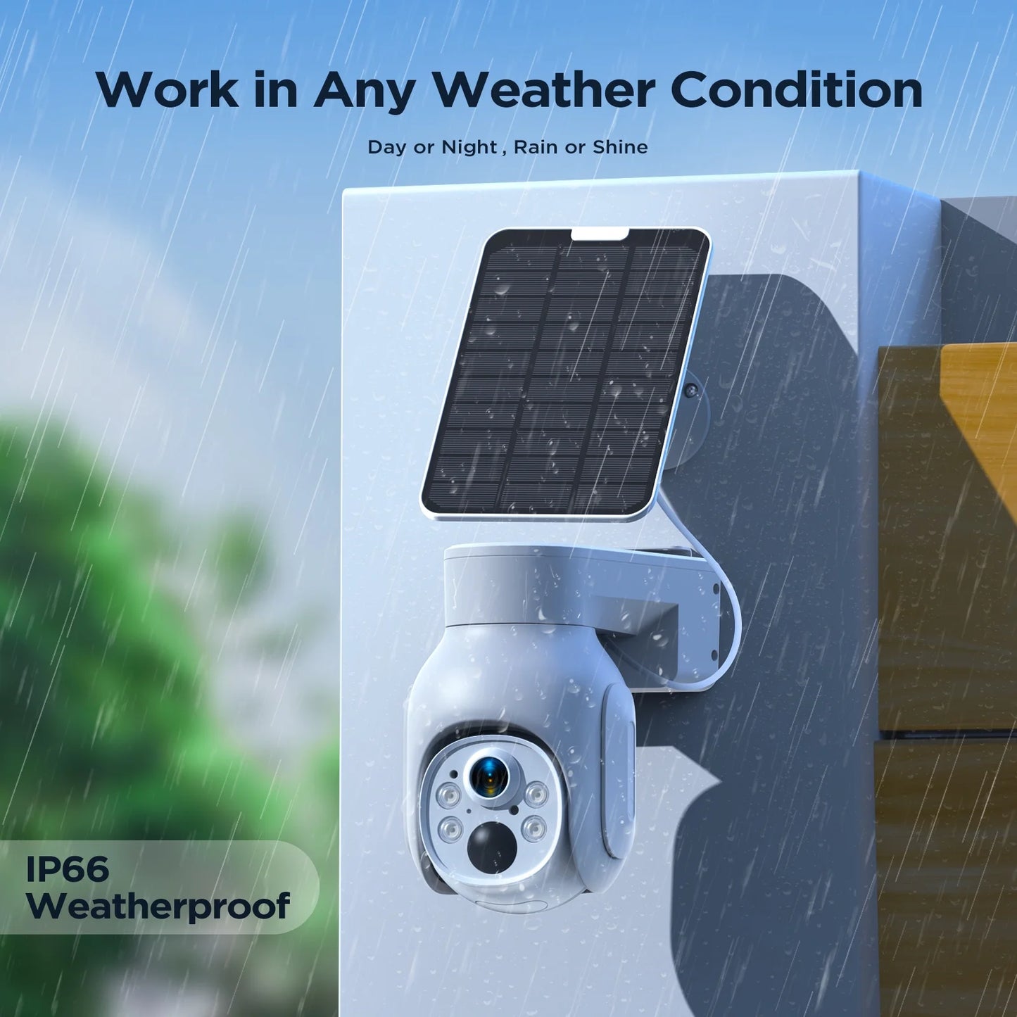 SC23 10CH 4MP Solar Wireless Security Camera System Outdoor Battery Wifi Dome Surveillance Camera NVR HDMI Connector