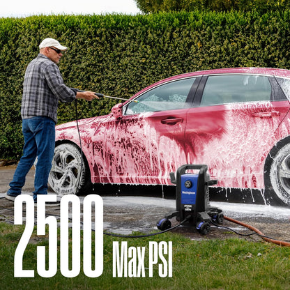 Epx3500 Electric Pressure Washer, 2500 Max PSI 1.76 Max GPM with Anti-Tipping Technology, Onboard Soap Tank, Pro-Style Steel Wand, 5-Nozzle Set, for Cars/Fences/Driveways/Home/Patios
