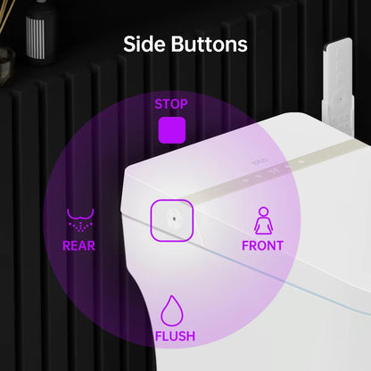 Smart Bidet Toilet, Auto Open/Close Lid, One-Piece Toilet Bidet Thankless, LED Display Elongated Toilet G20