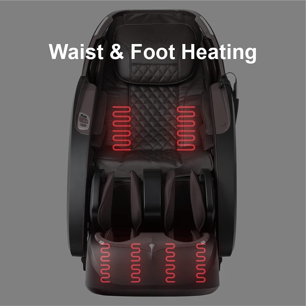 Os-Pro 3D Tecno L Black | Full Body Massage Chair | 3D Sl-Track Full Body Massage Chair | Zero Gravity | Lumbar Heating |Auto Body Scan | Bluetooth Speaker