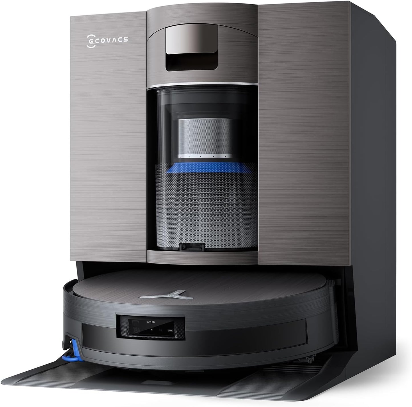 DEEBOT X11 Omnicyclone Robot Vacuum and Mop, Powerboost Charging, OZMO Roller 2.0 Instant Self-Washing Mop, 19,500Pa Blast Suction, Bagless Omnicyclone Station, AIVI 3D Smart Navigation