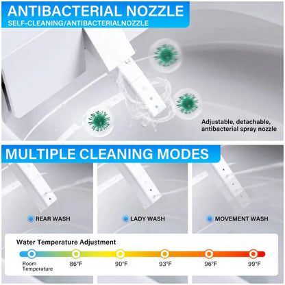 Smart Bidet Toilet, Auto Open/Close Lid, One-Piece Toilet Bidet Thankless, LED Display Elongated Toilet G20
