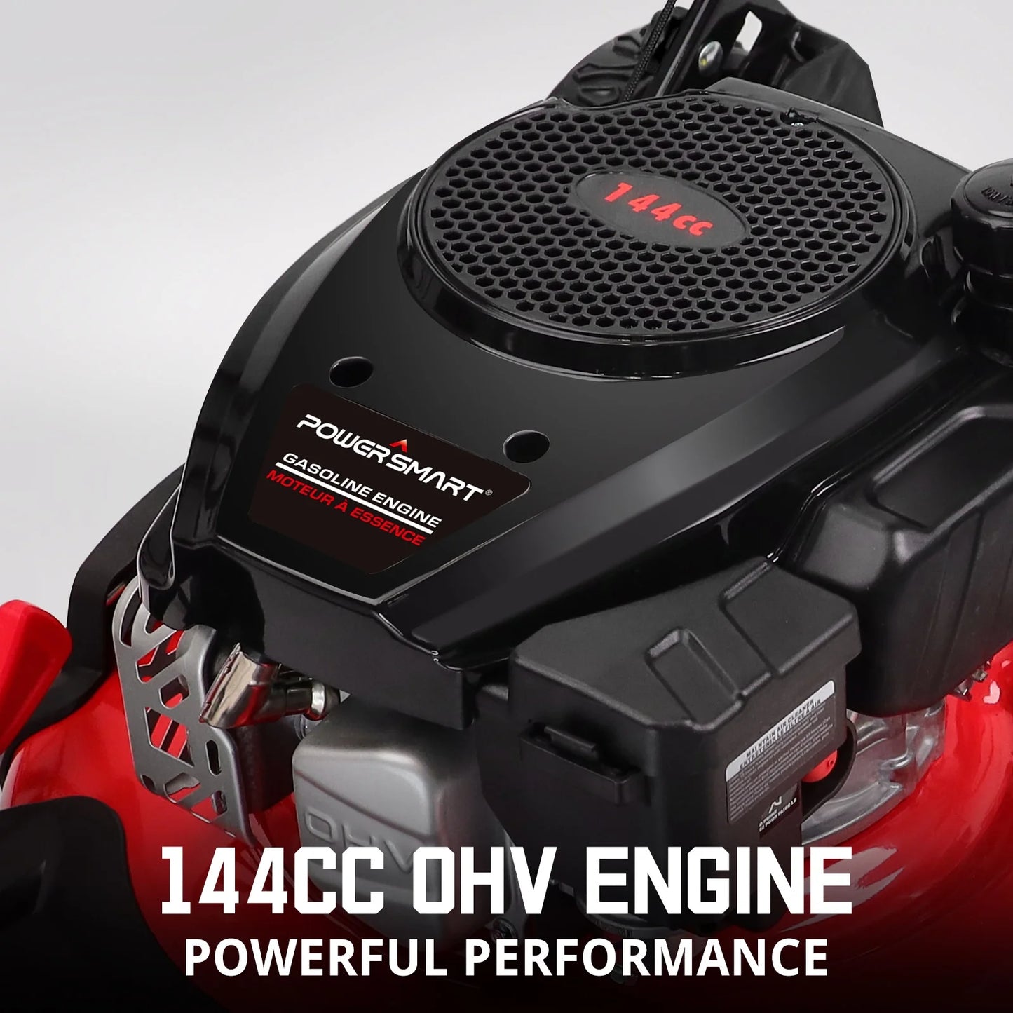 Gas Lawn Mower, 21 Inches 144Cc 2-In-1 Walk-Behind , Side Discharge Push Lawn Mower