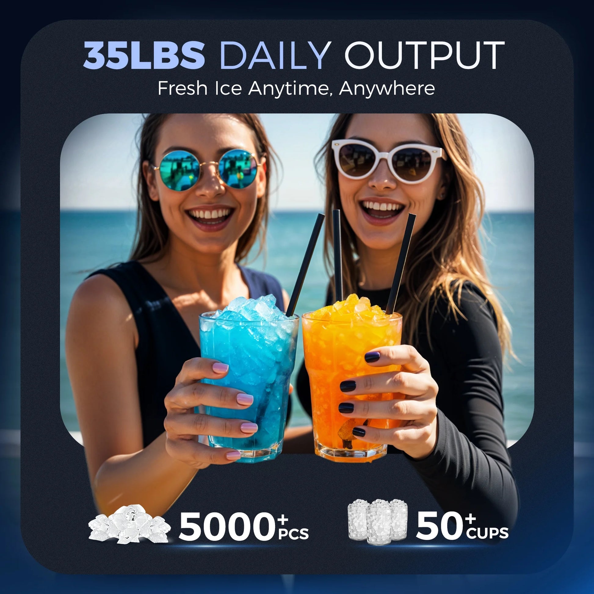 Nugget Ice Maker Countertop, Portable Ice Maker Machine with Self-Cleaning Function, 35Lbs/Day, Soft Chewable Pellet Ice, Silver