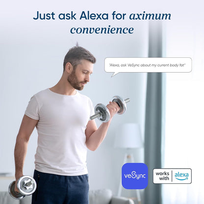 Smart Scale for Body Weight, FSA&HSA Eligible, Bathroom Digital Weighing Scale with BMI, Body Fat, Muscle Mass, Accurate Bluetooth Home User Health Equipment Sync Apps